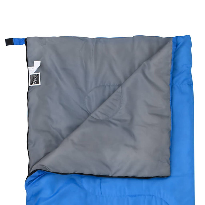 Sac de dormit ușor pentru copii, tip plic, albastru, 670g, 15°C WALTI