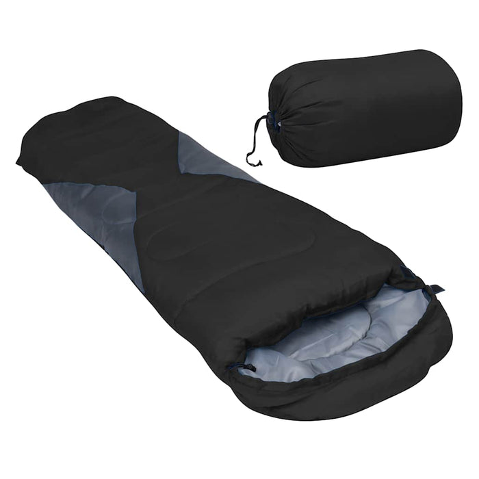 Sac de dormit ușor pentru copii tip mumie, negru, 670 g, 10°C WALTI