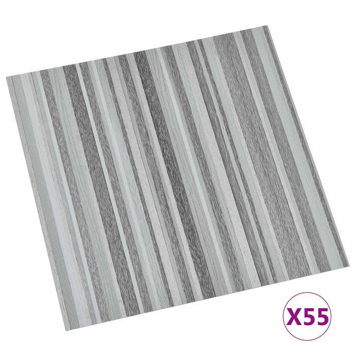 Plăci de Pardoseală 55 pcs Gri deschis 5,11 m² PVC - WALTI WALTI