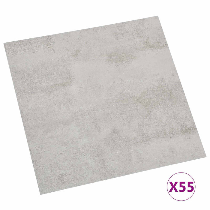 Plăci de Pardoseală 55 pcs Gri deschis 5,11 m² PVC - WALTI WALTI