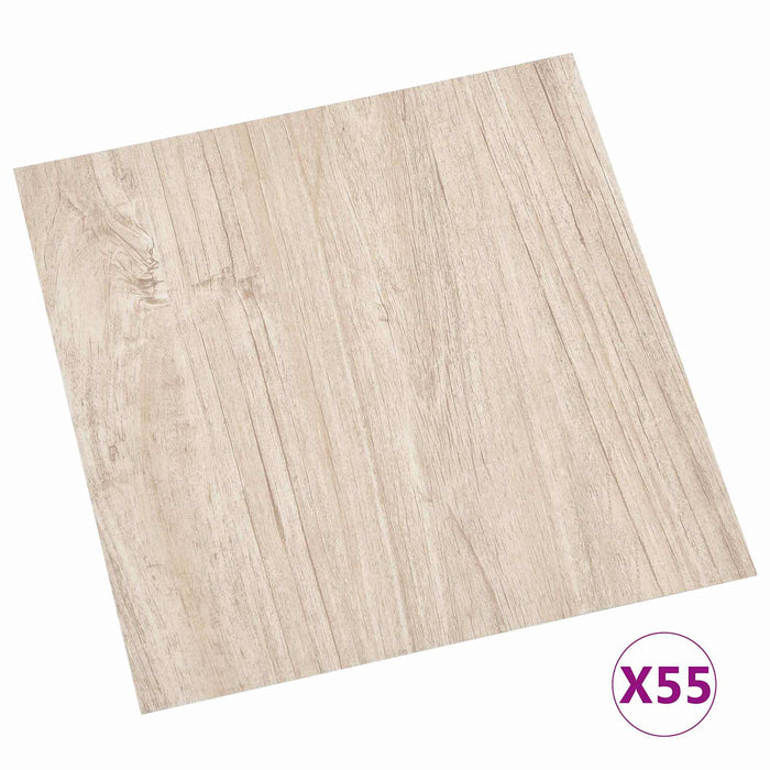 Plăci de Pardoseală 55 pcs Maro deschis 5,11 m² PVC - WALTI WALTI