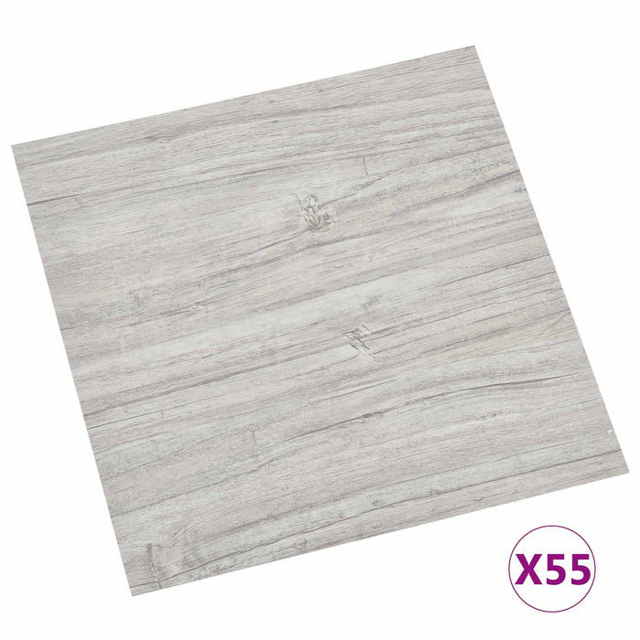 Plăci de Pardoseală 55 pcs Gri deschis 5,11 m² PVC - WALTI WALTI