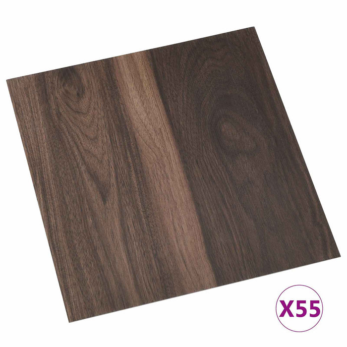 Plăci de Pardoseală 55 pcs Maro închis 5,11 m² PVC - WALTI WALTI