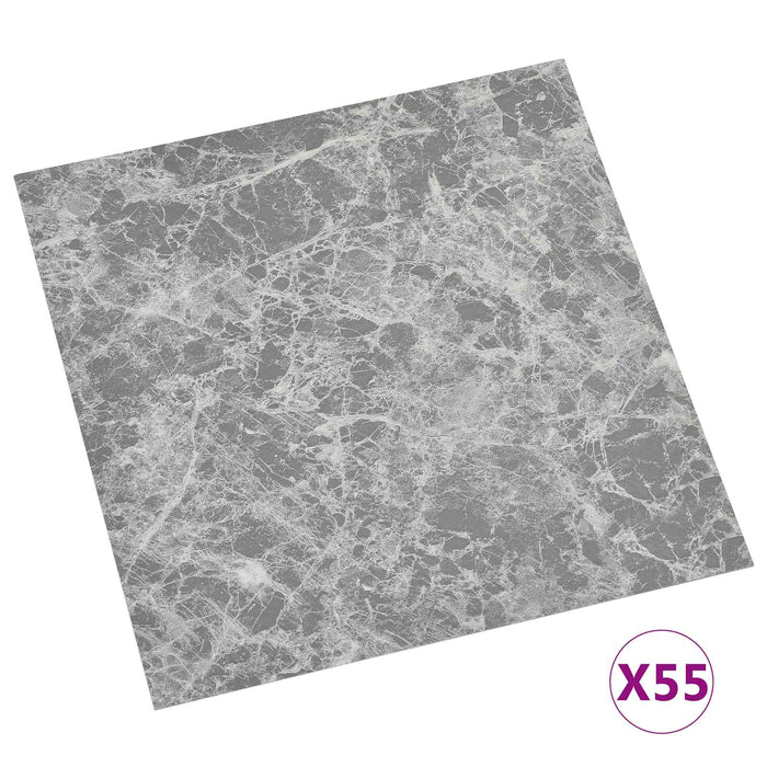 Plăci de Pardoseală 55 pcs Gri Beton 5,11 m² PVC - WALTI WALTI