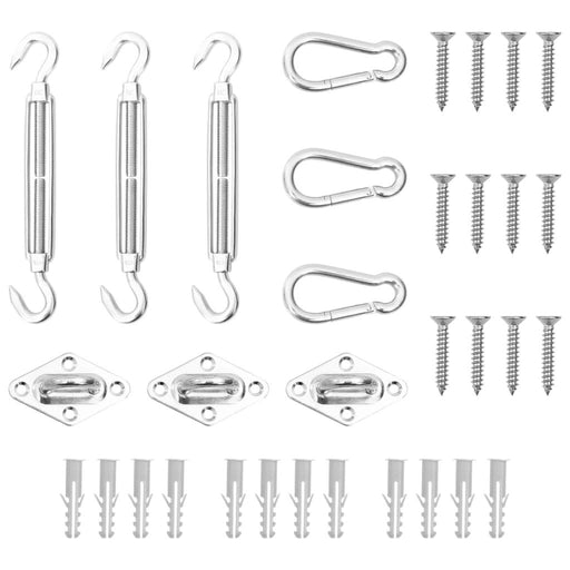 Set de accesorii parasolar, 9 piese, oțel inoxidabil - WALTI WALTI