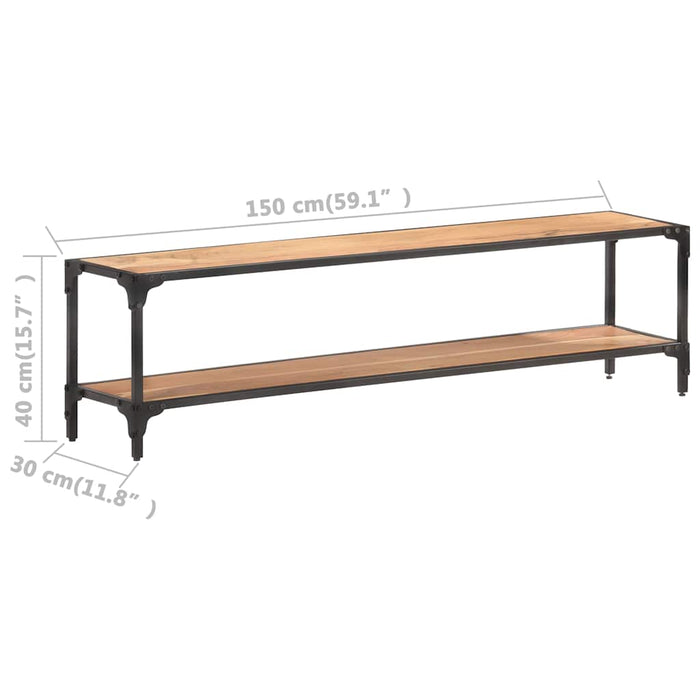 Comodă TV, 150 x 30 x 40 cm, lemn masiv de acacia WALTI
