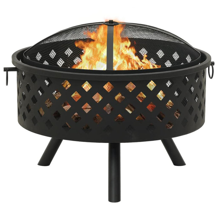 Vatră de foc cu vătrai 68 cm oțel XXL - WALTI WALTI