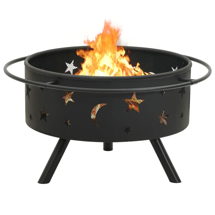 Vatră de foc cu vătrai, 76 cm, oțel, XXL - WALTI WALTI