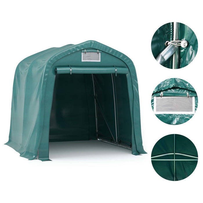 Cort de garaj, verde, 1,6 x 2,4 m, PVC - WALTI WALTI