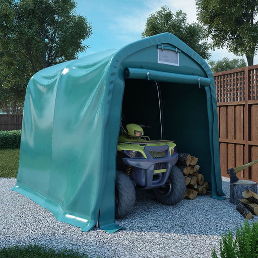 Cort de garaj, verde, 1,6 x 2,4 m, PVC - WALTI WALTI