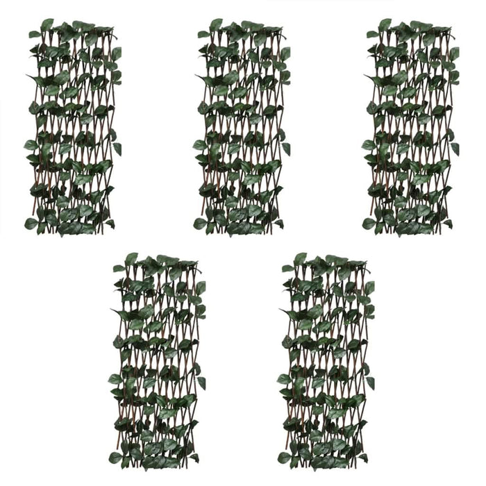 Garduri cu zăbrele, frunze artificiale, 5 buc.,180x30cm, salcie - WALTI WALTI