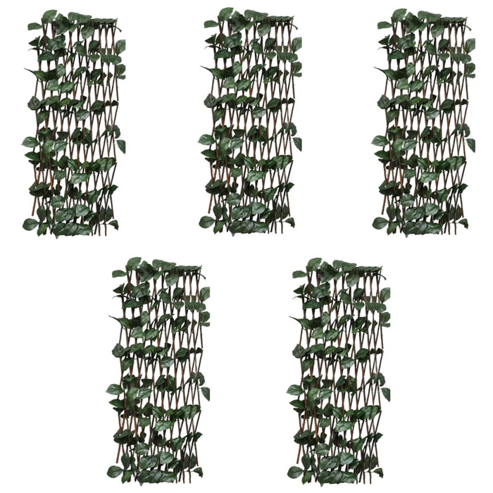 Garduri cu zăbrele, frunze artificiale, 5 buc.,180x60cm, salcie - WALTI WALTI