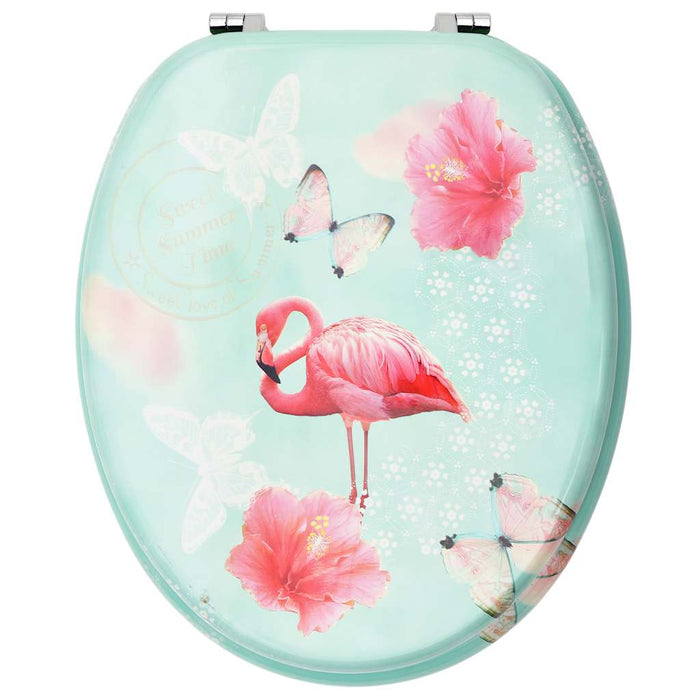Scaune WC cu capac, 2 buc., MDF, model flamingo - WALTI WALTI