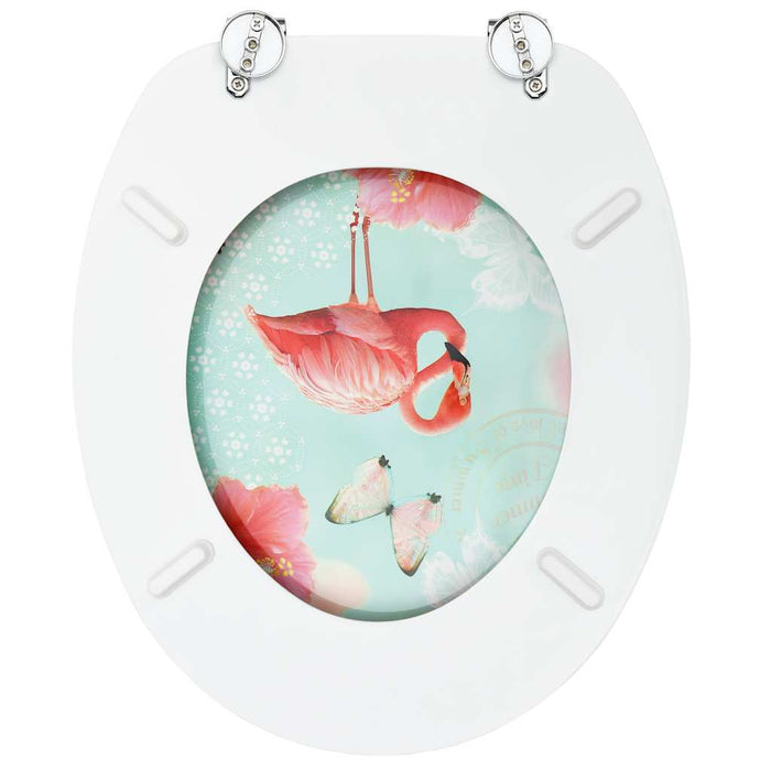 Scaune WC cu capac, 2 buc., MDF, model flamingo - WALTI WALTI