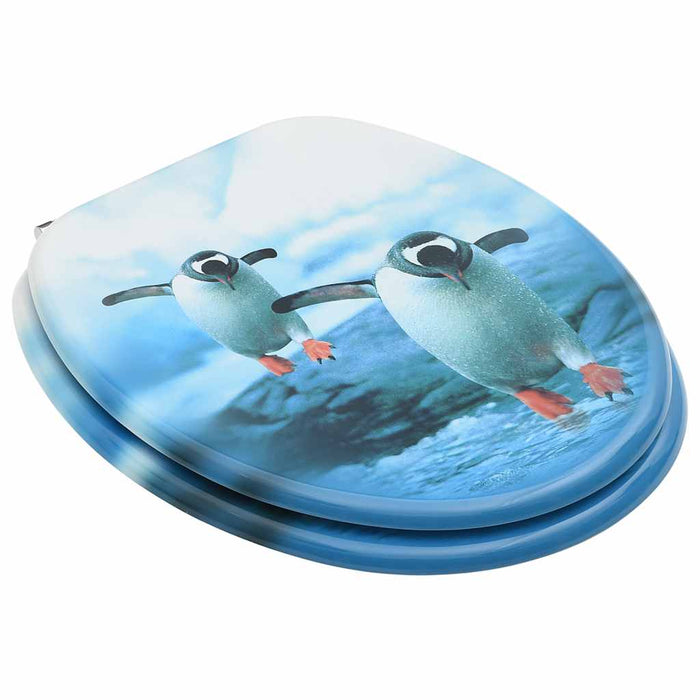 Scaune WC cu capac, 2 buc., MDF, model pinguin - WALTI WALTI
