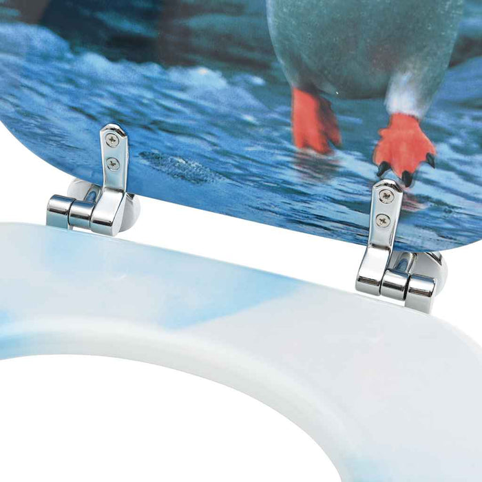 Scaune WC cu capac, 2 buc., MDF, model pinguin - WALTI WALTI