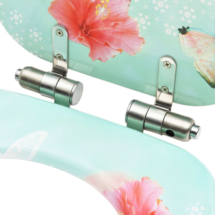 Scaune WC cu capac silențios, 2 buc., MDF, model flamingo - WALTI WALTI