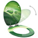 Scaune WC capac silențios, 2 buc., verde, MDF, model stropi - WALTI WALTI