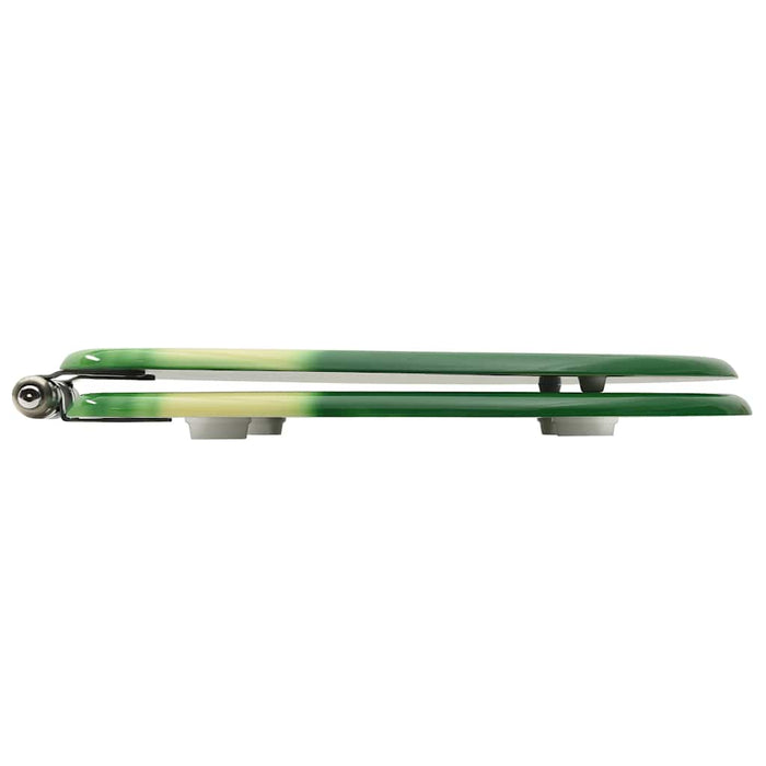 Scaune WC capac silențios, 2 buc., verde, MDF, model stropi - WALTI WALTI