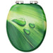 Scaune WC capac silențios, 2 buc., verde, MDF, model stropi - WALTI WALTI