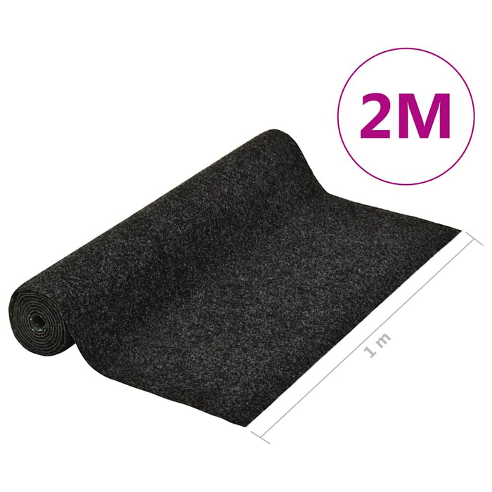 Gazon artificial cu crampoane, antracit, 2x1 m WALTI