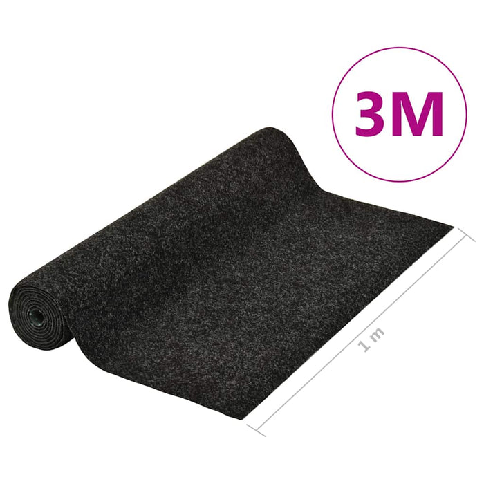 Gazon artificial cu crampoane, antracit, 3x1 m WALTI