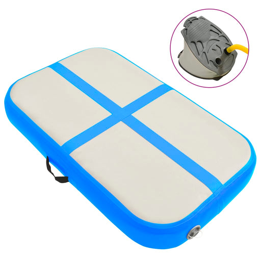 Saltea gimnastică gonflabilă cu pompă albastru 60x100x10 cm PVC - WALTI WALTI