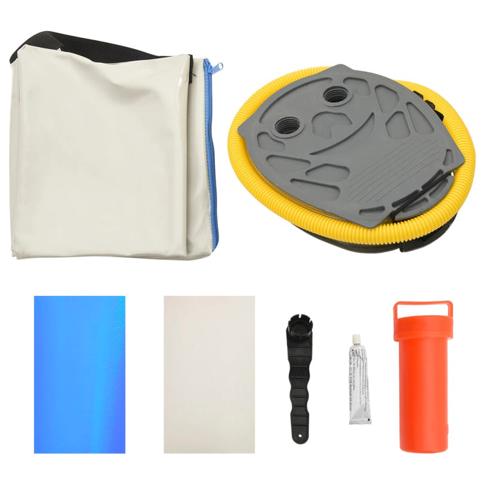 Saltea gimnastică gonflabilă cu pompă albastru 60x100x10 cm PVC - WALTI WALTI