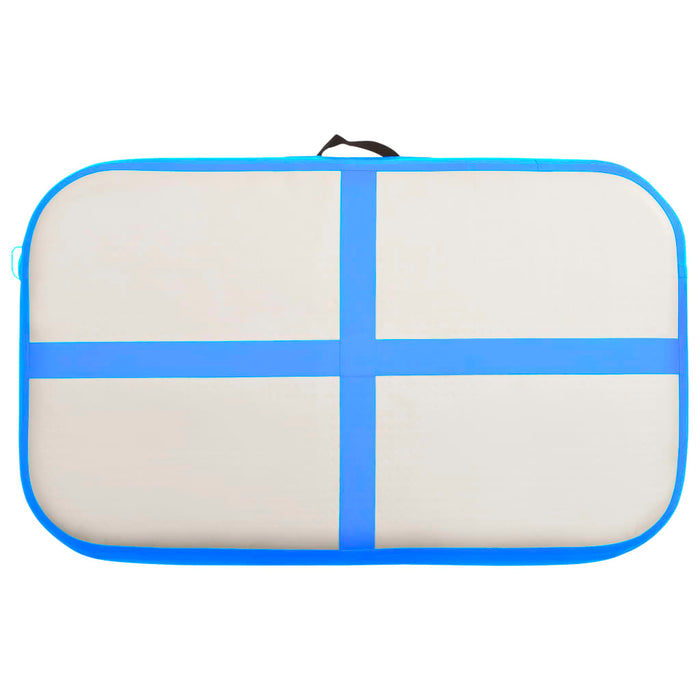 Saltea gimnastică gonflabilă cu pompă albastru 60x100x10 cm PVC - WALTI WALTI