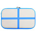 Saltea gimnastică gonflabilă, pompă, albastru 60x100x15 cm, PVC - WALTI WALTI