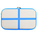 Saltea gimnastică gonflabilă cu pompă albastru 600x100x20cm PVC - WALTI WALTI