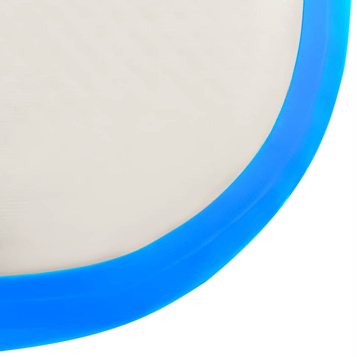 Saltea gimnastică gonflabilă cu pompă albastru 600x100x20cm PVC - WALTI WALTI