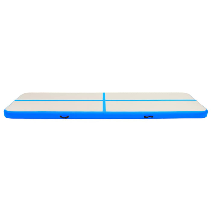 Saltea gimnastică gonflabilă cu pompă albastru 700x100x15cm PVC - WALTI WALTI