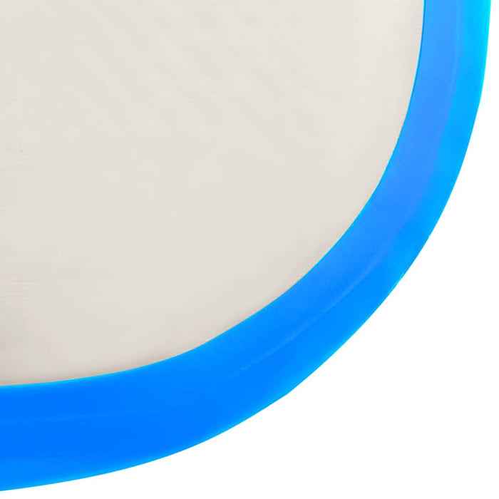 Saltea gimnastică gonflabilă cu pompă albastru 700x100x15cm PVC - WALTI WALTI