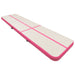 Saltea gimnastică gonflabilă cu pompă roz 800x100x15 cm PVC - WALTI WALTI