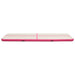 Saltea gimnastică gonflabilă cu pompă roz 800x100x15 cm PVC - WALTI WALTI