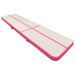 Saltea gimnastică gonflabilă cu pompă roz 600x100x20 cm PVC - WALTI WALTI