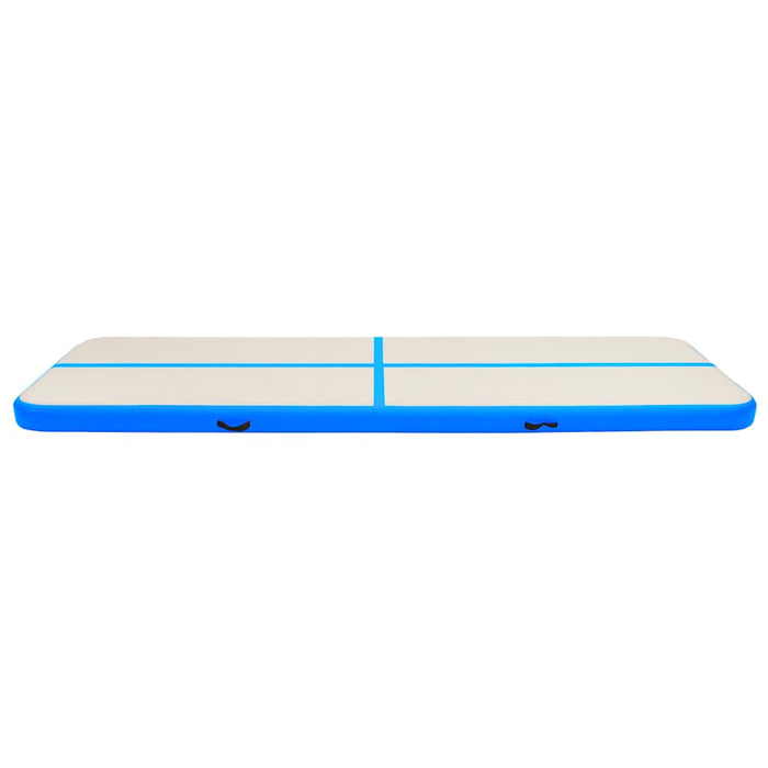 Saltea gimnastică gonflabilă cu pompă albastru 800x100x20cm PVC - WALTI WALTI