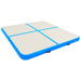 Saltea gimnastică gonflabilă cu pompă albastru 200x200x10cm PVC - WALTI WALTI