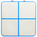 Saltea gimnastică gonflabilă cu pompă albastru 200x200x10cm PVC - WALTI WALTI