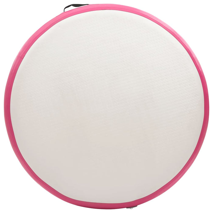 Saltea de gimnastică gonflabilă cu pompă roz 100x100x15 cm PVC - WALTI WALTI