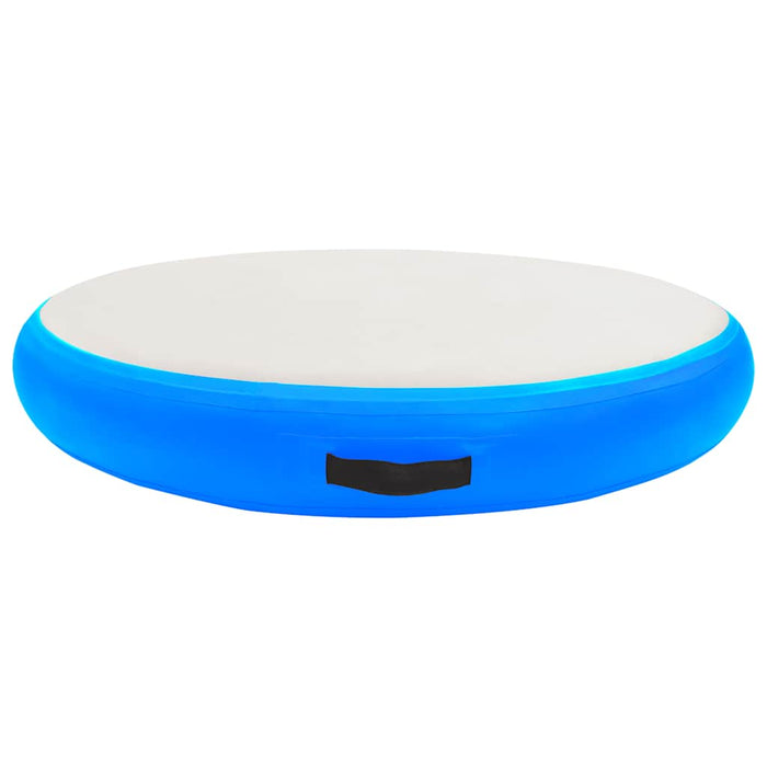 Saltea de gimnastică gonflabilă cu pompă bleu 100x100x15 cm PVC - WALTI WALTI