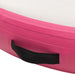 Saltea gimnastică gonflabilă cu pompă, roz, 100x100x20 cm, PVC - WALTI WALTI