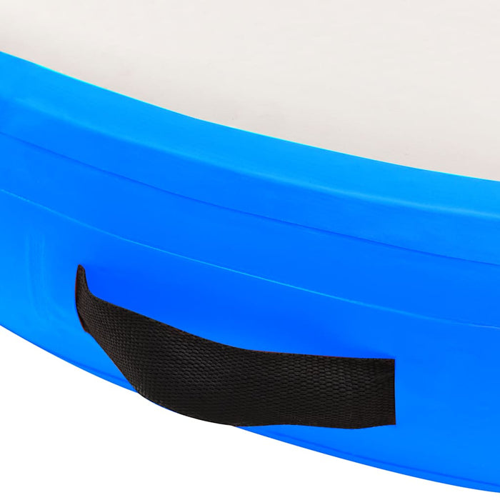 Saltea gimnastică gonflabilă cu pompă albastru 100x100x20cm PVC - WALTI WALTI