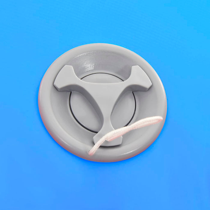 Rulou de gimnastică gonflabil cu pompă, albastru, 120x90 cm PVC - WALTI WALTI