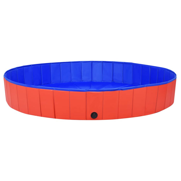 Piscină pentru câini pliabilă, roșu, 200 x 30 cm, PVC - WALTI WALTI