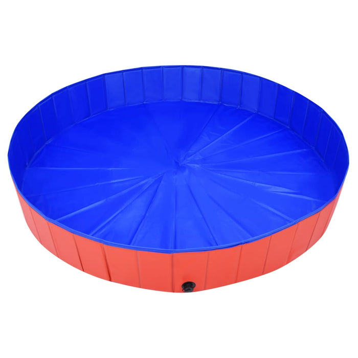 Piscină pentru câini pliabilă, roșu, 200 x 30 cm, PVC - WALTI WALTI