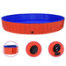 Piscină pentru câini pliabilă, roșu, 300 x 40 cm, PVC - WALTI WALTI