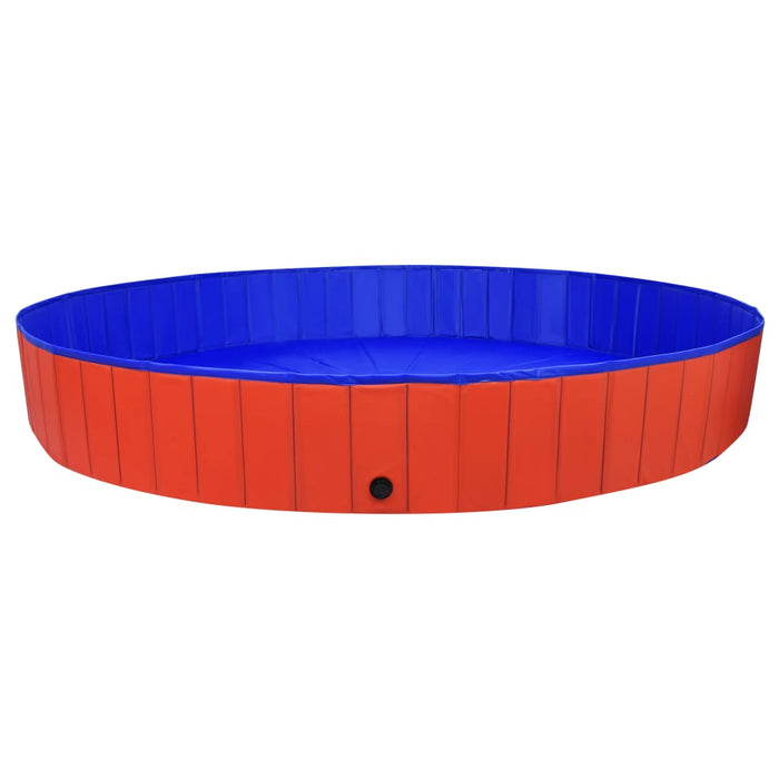 Piscină pentru câini pliabilă, roșu, 300 x 40 cm, PVC - WALTI WALTI