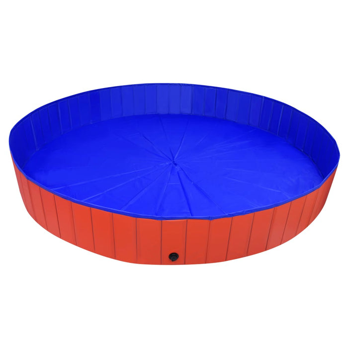 Piscină pentru câini pliabilă, roșu, 300 x 40 cm, PVC - WALTI WALTI